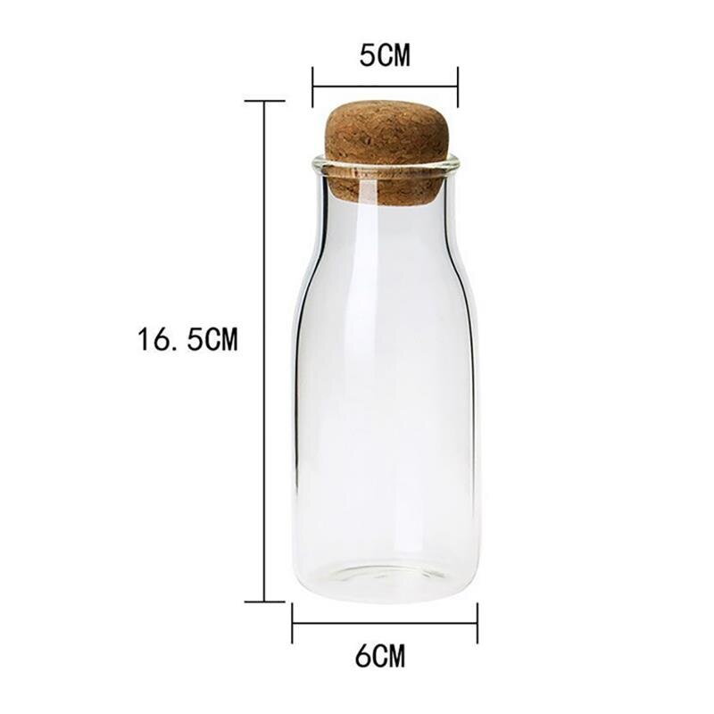 Kreative Transparent Glas Wasser Saft Milch Flasche Klar Wärme-w
