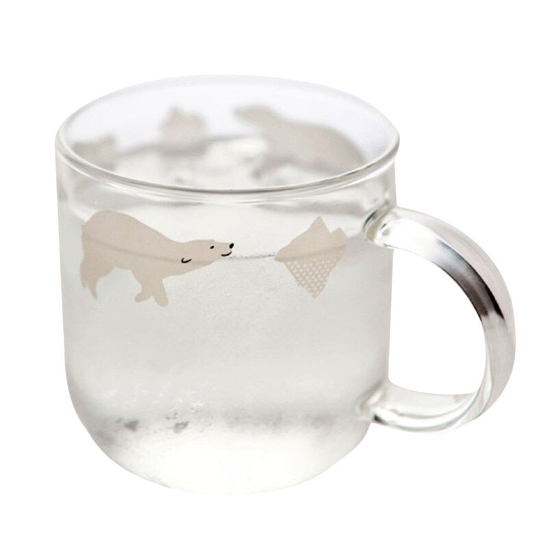 Persönlichkeit Polar Bär Pinguin Gedruckt Glas Wasser Tasse Saft