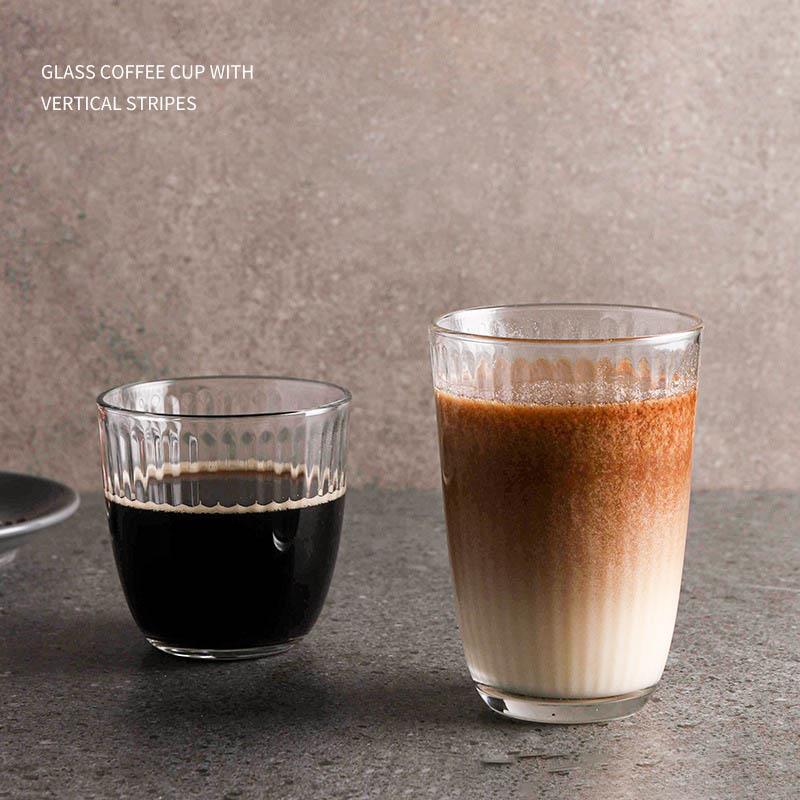 Mugs Coffee Cups Drinking Glass Tumbler Vintage Stripe Highball